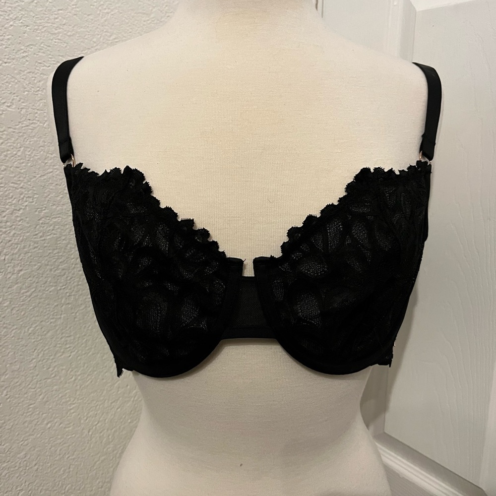 Savage Fenty 38DD black lace bra